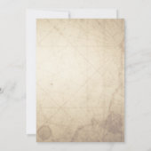 Vintage Map and Quill Ramadan Iftar Invitation 招待状 (裏面)