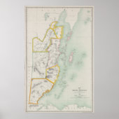 Vintage Map of Belize (1921) ポスター (正面)