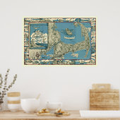 Vintage Map of Cape Cod, Massachusetts ポスター (キッチン)