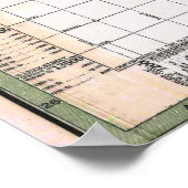 Vintage Map of Chicago Poster 1920 ポスター (角)