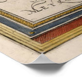 Vintage Map of Edinburgh Scotland (1580) ポスター (角)