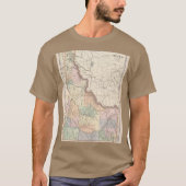 Vintage Map of Idaho 1901 Tシャツ (正面)
