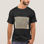 Vintage Map of Iowa 1875 Tシャツ (正面)