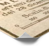 Vintage Map of Messina Italy (1900) ポスター (角)