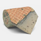 Vintage Map of Montevideo Uruguay (1867) ネクタイ (ロール)