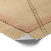 Vintage Map of Morristown NJ (1889) ポスター (角)