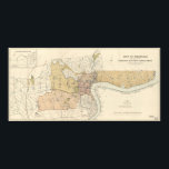 Vintage Map of Shanghai China (1918) ポスター<br><div class="desc">This is a vintage map of Shanghai China originally produced in 1918.</div>