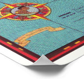 Vintage Map of the Island of Oahu ポスター (角)