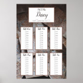 Vintage Maps Seating Chart ポスター (正面)