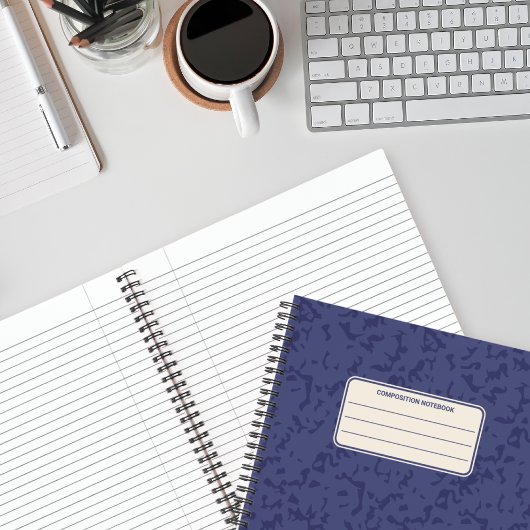 Vintage Marbled Classic Composition Pattern ノートブック