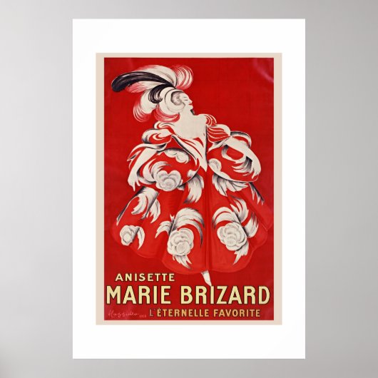 Vintage Marie Brizard Anisette Poster ポスター (正面)