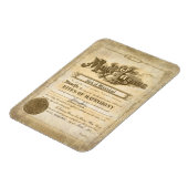 Vintage Marriage Certificate  マグネット (左側)