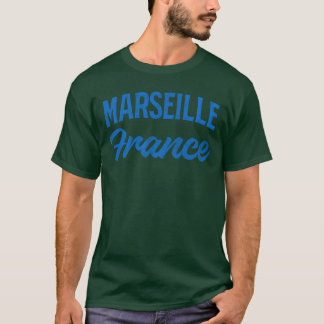 Vintage Marseille France girl Tシャツ