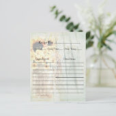 Vintage Mason Jar with Sunflowers Recipe Cards (スタンド正面)