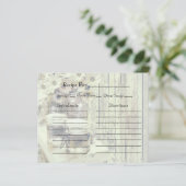 Vintage Mason Jar with Sunflowers Recipe Cards (スタンド正面)