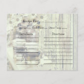 Vintage Mason Jar with Sunflowers Recipe Cards (正面)