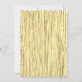 Vintage mason jar wood grain theme wedding  招待状 (裏面)