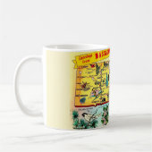 Vintage Massachusetts Map Mug コーヒーマグカップ (左)