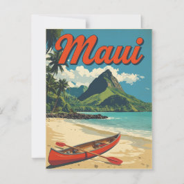 Vintage Maui Hawaii Travel ポストカード