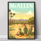 Vintage McAllen Texas ポスター