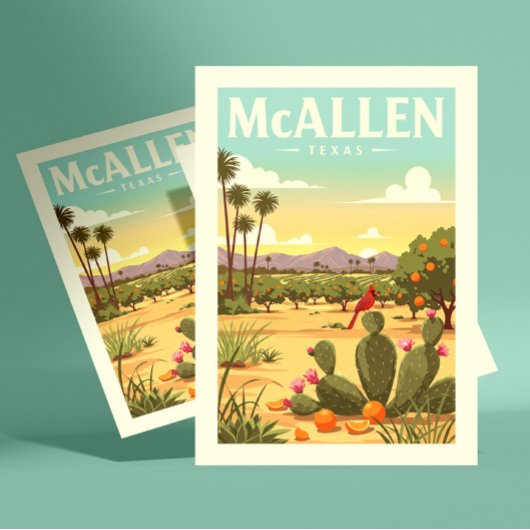 Vintage McAllen Texas ポストカード