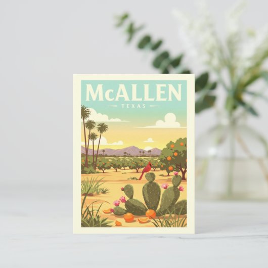 Vintage McAllen Texas ポストカード (スタンド正面)