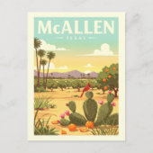 Vintage McAllen Texas ポストカード (正面)