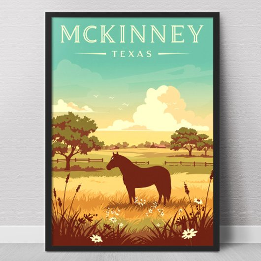 Vintage McKinney Texas ポスター