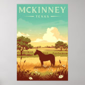 Vintage McKinney Texas ポスター (正面)