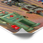 VINTAGE MCM SPACE TOYS PRINT ポスター (角)