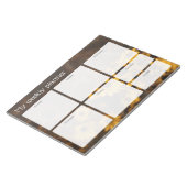 Vintage meadow Weekly Planner ノートパッド (アングル)