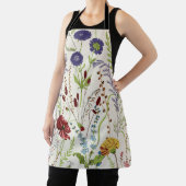 Vintage Meadow Wildflower Hand-Drawn Floral エプロン (インサイチュ)