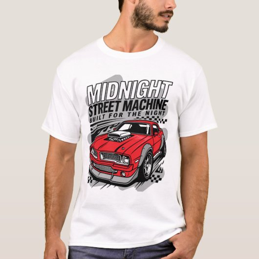 Vintage Mechanic Shirt - Midnight Street Machine C Tシャツ (正面)