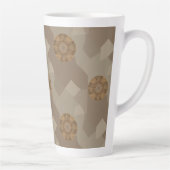 Vintage Medallion Tile Pattern カフェラテマグ (右)