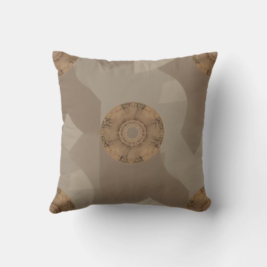 Vintage Medallion Tile Pattern クッション (裏面)