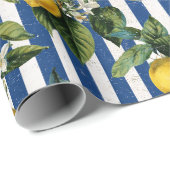 Vintage Mediterranean Lemons Decoupage ラッピングペーパー (ロールコーナー)