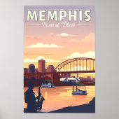 Vintage Memphis ポスター (正面)