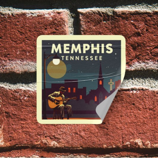 Vintage Memphis Tennessee スクエアシール