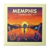 Vintage Memphis Tennessee タイル (正面)
