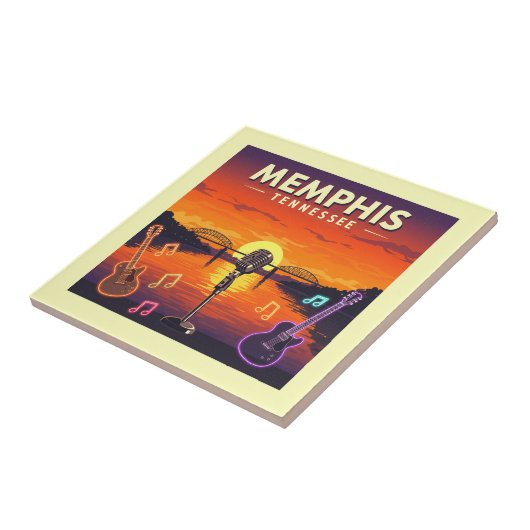 Vintage Memphis Tennessee タイル (側面)