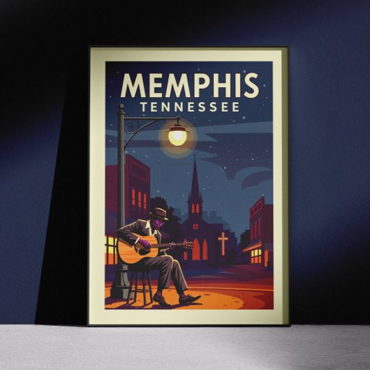 Vintage Memphis Tennessee ポスター