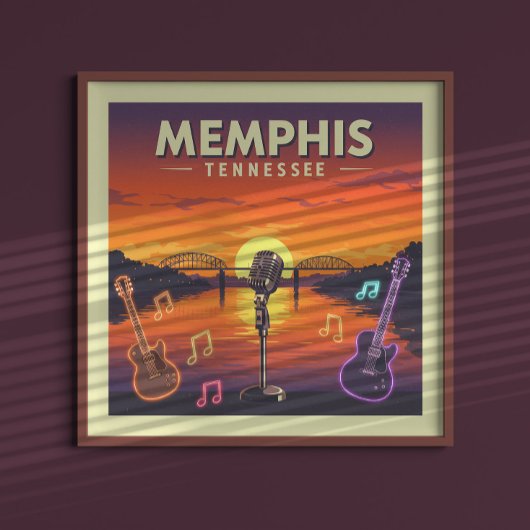 Vintage Memphis Tennessee ポスター