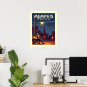 Vintage Memphis Tennessee ポスター (ホームオフィス)