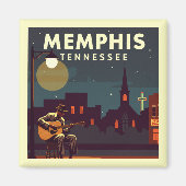 Vintage Memphis Tennessee マグネット (正面)