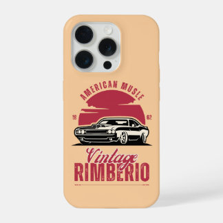 Vintage men car Phone Case iPhone 15 Proケース