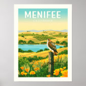 Vintage Menifee California ポスター (正面)