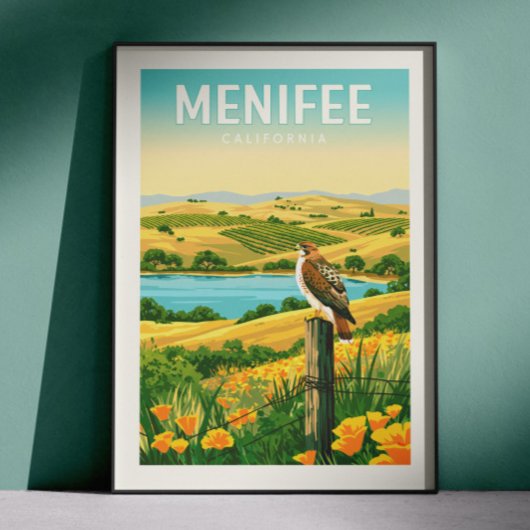 Vintage Menifee California ポスター