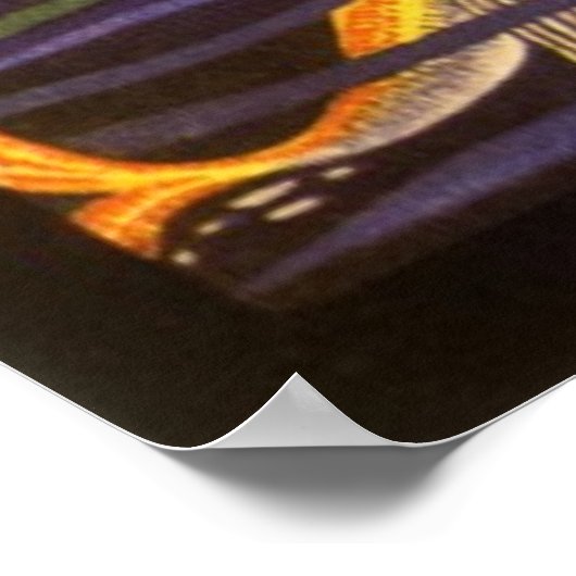 Vintage Mermaid ポスター (角)