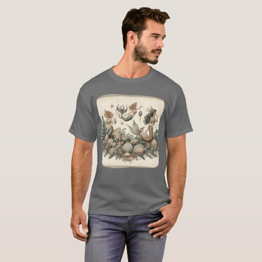 Vintage Mermaids boy Tシャツ (正面フル)