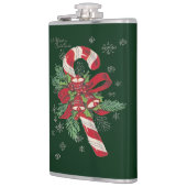 Vintage Merry Christmas Candy Cane フラスク (左)